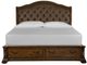 Magnussen Home® Durango Willadeene Brown Upholstered Queen Sleigh Storage Bed-1