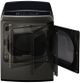 LG 7.3 Cu. Ft. Black Stainless Steel Front Load Gas Dryer-1