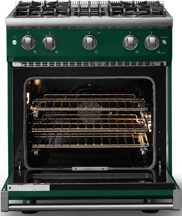 Viking® 5 Series 30" Ivy Pro Style Gas (NG) Range with Polished Chrome Trim-1