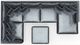 Jackson Furniture Remington 6-Piece Slate U-Shape Sectional with Ottoman-5