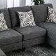 Furniture of America® Lowry Gray Armless Chair-0