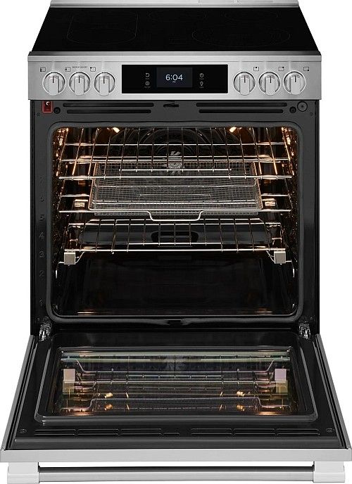 Frigidaire Professional® 30" Smudge-Proof® Stainless Steel Slide-In Electric Range with Stone-Baked Pizza-1