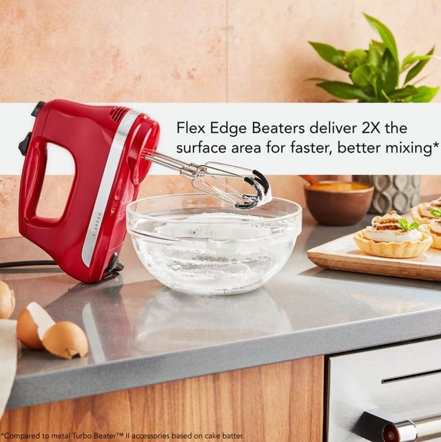 KitchenAid® 6 Speed Empire Red Hand Mixer-3