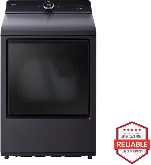 LG 7.3 Cu. Ft. Matte Black Electric Dryer-1