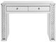 ACME Furniture Nysa Mirrored Vanity Desk with Two Drawers-1