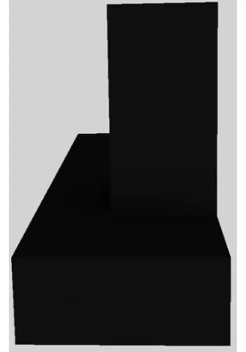 Vent-A-Hood® 60" Black Contemporary Wall Mounted Range Hood-1