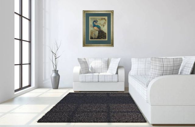 Classy Art Peacock On Sage Il by Tiffany Hakimipour Wall Art-3