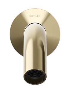 KOHLER® Components® Vibrant French Gold Bathroom Sink Faucet Spout with Tube Design-1
