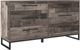 Signature Design by Ashley® Neilsville 5-Piece Multi Gray Queen Platform Panel Bed Set-2