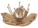 Sagebrook Home Margarite Champagne Metal Flower-4