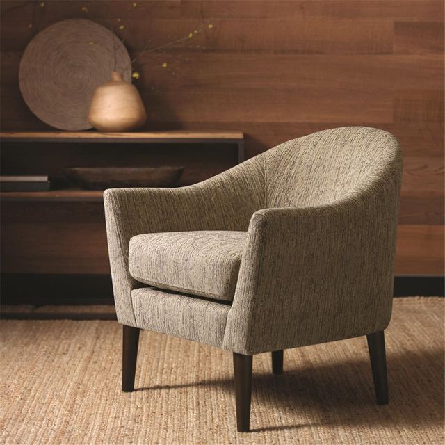 Olliix by Madison Park Grey Grayson Mid-Century Accent Chair-1