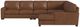 Flexsteel® Endurance 7-Piece Chestnut Leather Right-Arm Facing Sectional and Chaise-1