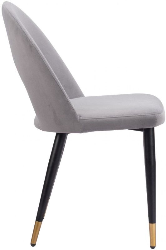Zuo® Modern Menlo Black/Gold/Gray Dining Side Chair Set-2