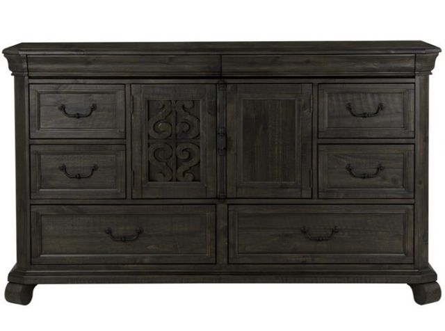 Magnussen Home® Bellamy Peppercorn Dresser and Mirror-3