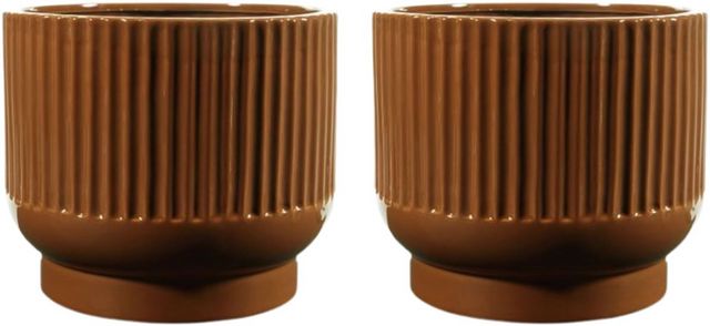 Signature Design by Ashley® Avalyah 2-Piece Burnt Amber Vase Set