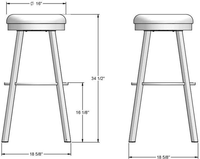 Amisco Customizable Connor Upholstered Swivel Spectator Stool-1