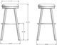 Amisco Customizable Connor Upholstered Swivel Spectator Stool-1