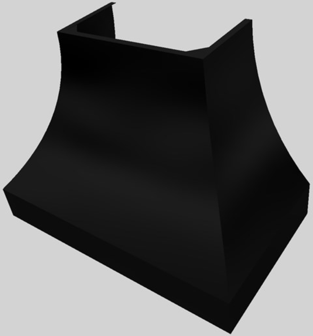 Vent-A-Hood® Designer Series 42" Black Wall Mounted Range Hood-4