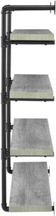 Coaster® Elmcrest Black/Grey Driftwood 40" Wall Shelf-2