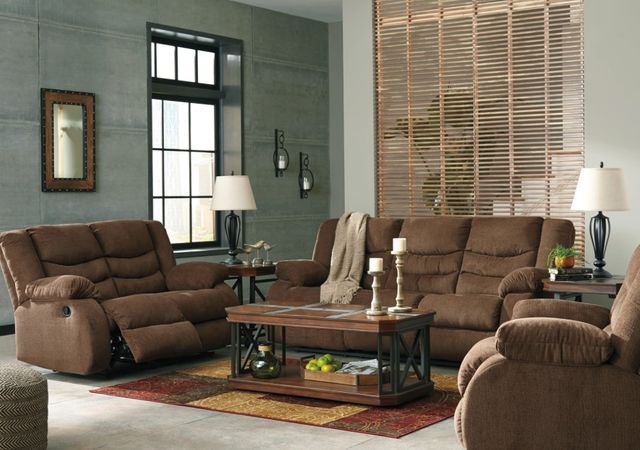 Signature Design by Ashley® Tulen Chocolate Reclining Sofa-3