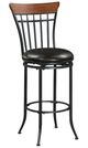 Homelegance® Ira Black Pub Swivel Chair-0