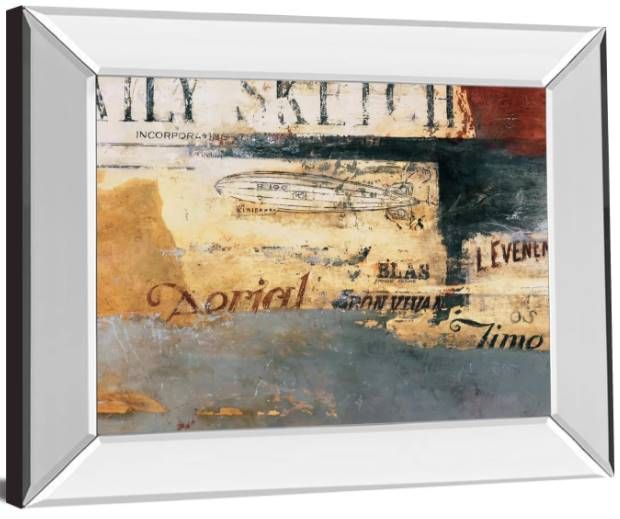 Classy Art Zeppelin by Aliaga, C. Mirrored Frame Wall Art-1
