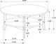 Coaster® Bradley 2-Piece Gray/Natural Coffee Table Set-2