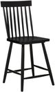 Coaster® Andrews 5-Piece Black/Light Ash Round Counter Dining Set-3