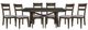 Liberty Furniture Double Bridge 7-Piece Dark Chestnut/Gray Trestle Dining Set-0