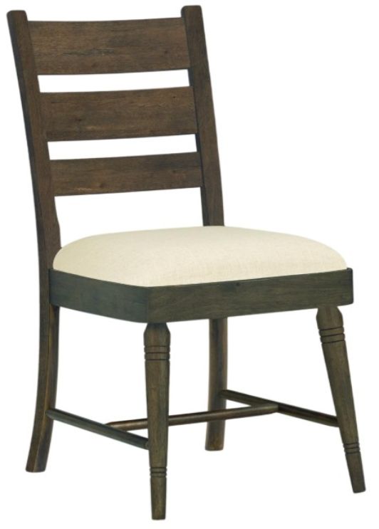 Legacy Classic Lake House Dried Tobacco Ladder Back Side Chair-0