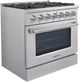 VEZENI Reminiscia 36" Stainless Steel Pro Style Gas Range-2