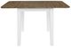 Liberty Furniture Landale Chestnut Drop Leaf Dining Table with White Base-2