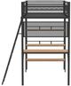 Coaster® Campus Matte Black Youth Twin Loft Bed-2