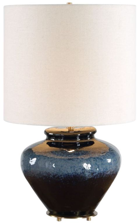 Uttermost® Andrus Blue Glaze Table Lamp-0