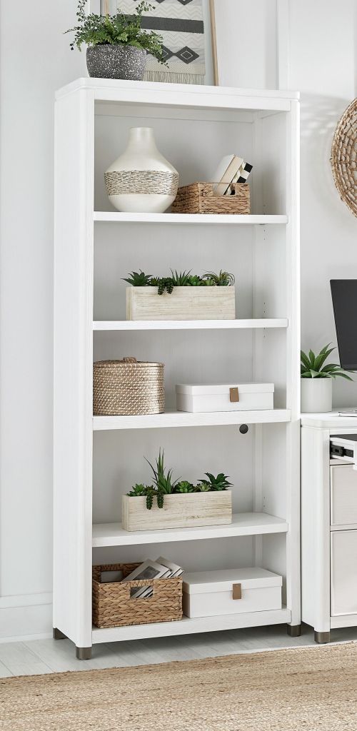 aspenhome® Norah Simply White Open Bookcase-1