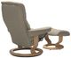 Stressless® by Ekornes® Customizable Mayfair Medium Manual Recliner and Ottoman with Classic Base-3