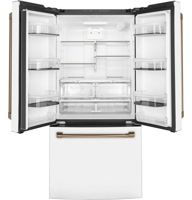 Café™ 18.6 Cu. Ft. Matte White Counter Depth French Door Refrigerator-1