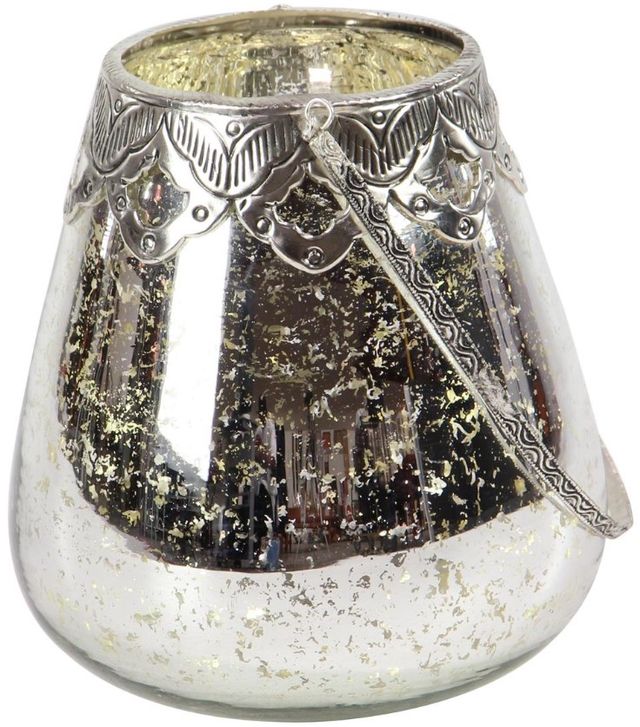 Deco Marche 3-Piece Silver Candle Lantern Set-1