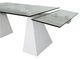VIG Furniture Modrest Latrobe Clear/White Dining Table-2
