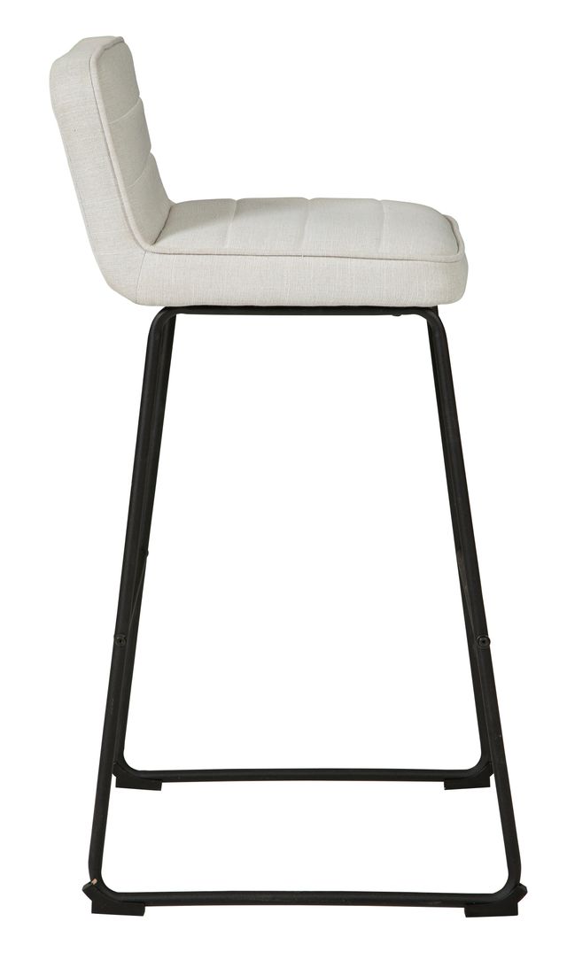 Signature Design by Ashley® Nerison Linen/Black Bar Stool-3