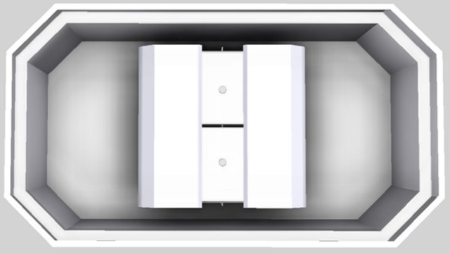 Vent-A-Hood® Designer Series 54" White Island Range Hood-3