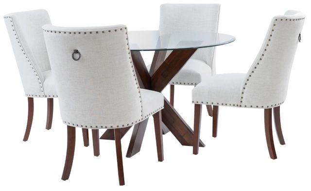 Powell® Auden 5-Piece Espresso/Natural Dining Set -3