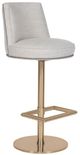 Vanguard® Furniture Michael Weiss Donegal Norfolk Nickel/Satin Brass Barstool-0