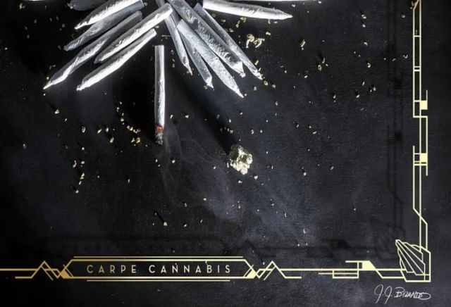 Classy Art Carpe Cannabis by Yellow Cafe Wall Art-2