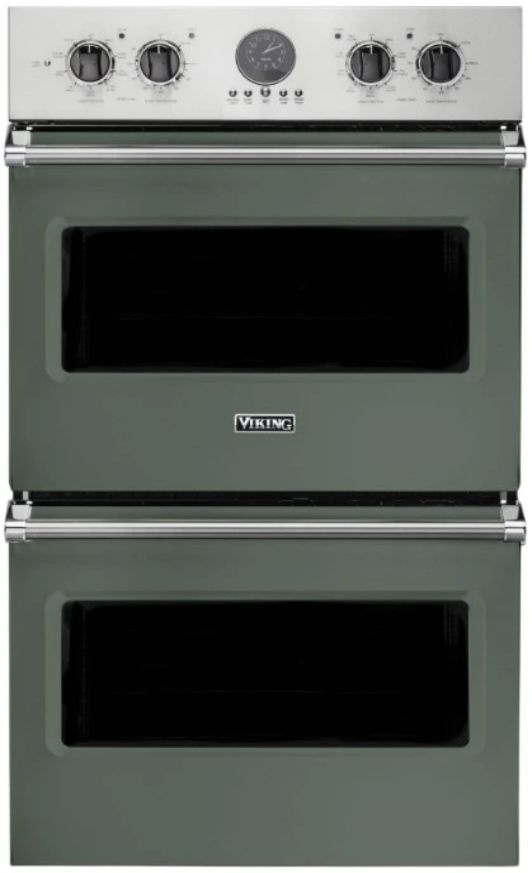 Viking® 5 Series 30" Eucalyptus Double Electric Premiere Oven-0