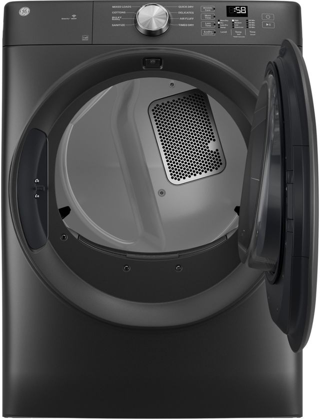 GE® Carbon Graphite Front Load Washer and Electric Dryer Laundry Pair-4