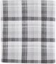 Olliix by Woolrich Grey Plaid Queen Flannel Cotton Sheet Set-1