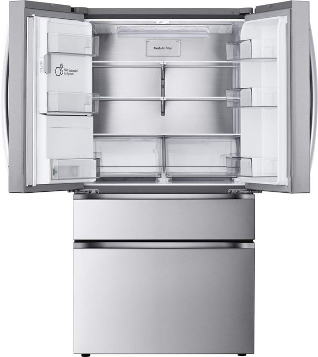 LG 36 in. 24.5 Cu. Ft. Printproof™ Stainless Steel Counter Depth French Door Refrigerator-6