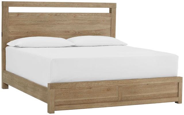 aspenhome® Modern Loft Khaki Queen Panel Bed-0