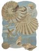 Nourison Home™ Waterside Blue 5'x7' Uniqued Shaped Rug-0
